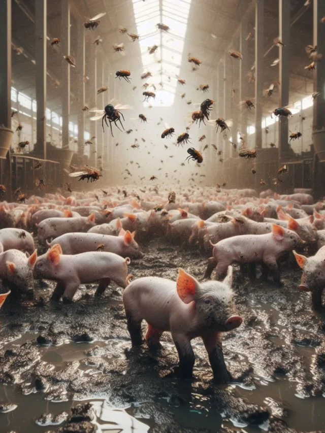 Flies are a threat to Pig Farming