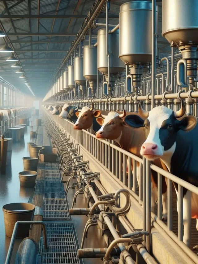 Milk Production Facility in India - depiction-illustrated - FlyTrap.in