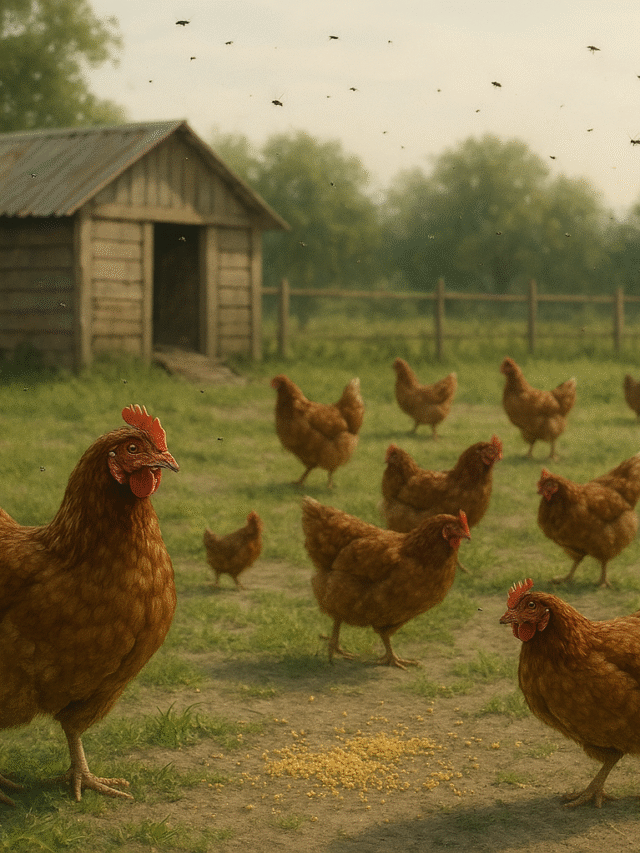 A calm rural poultry