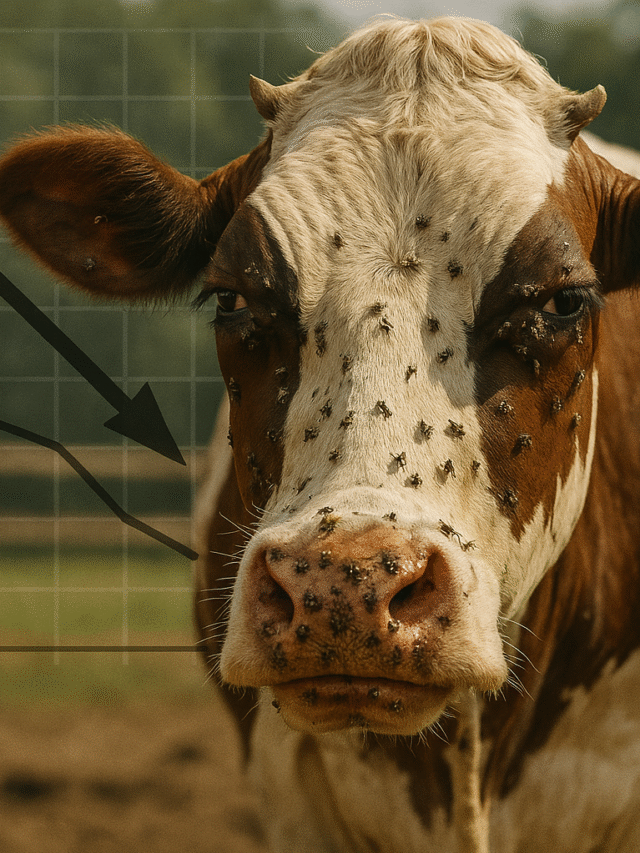 A close-up of a dairy cow