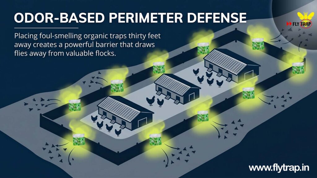 Odor-based Perimeter Defense - Organic FlyTrap