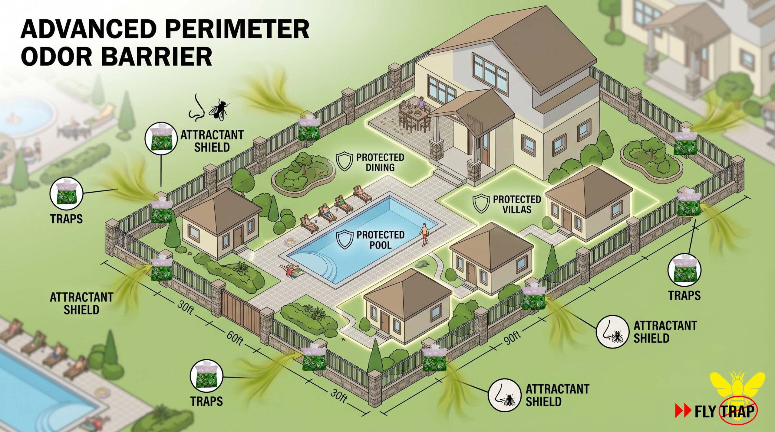 Perimeter Fly Control for Indian Resorts