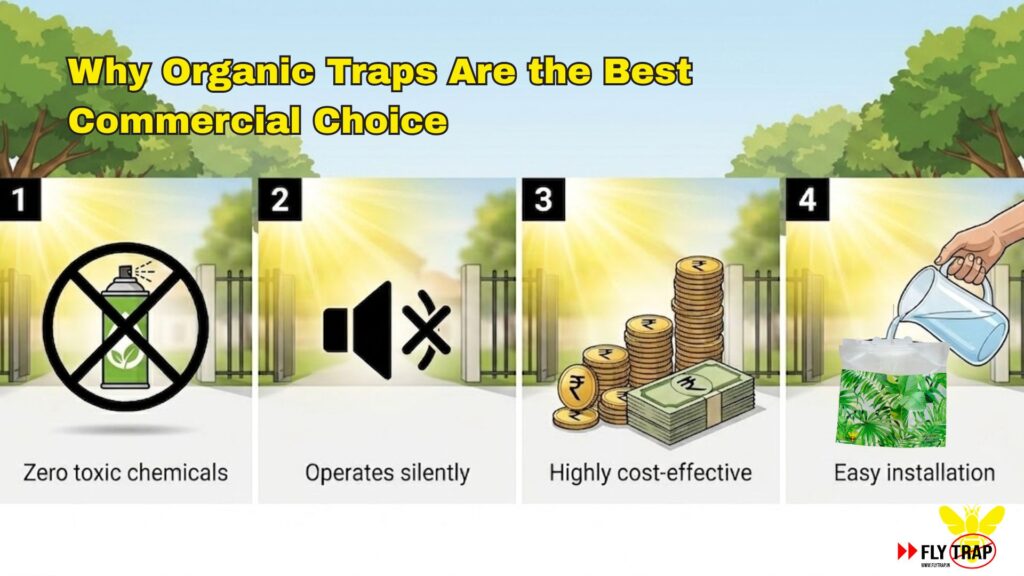 Perimeter Fly Control for Indian Resorts; Keep Flies and Odors Away FlyTrap® Perimeter Fly Control for Indian Resorts; Keep Flies and Odors Away FlyTrap®