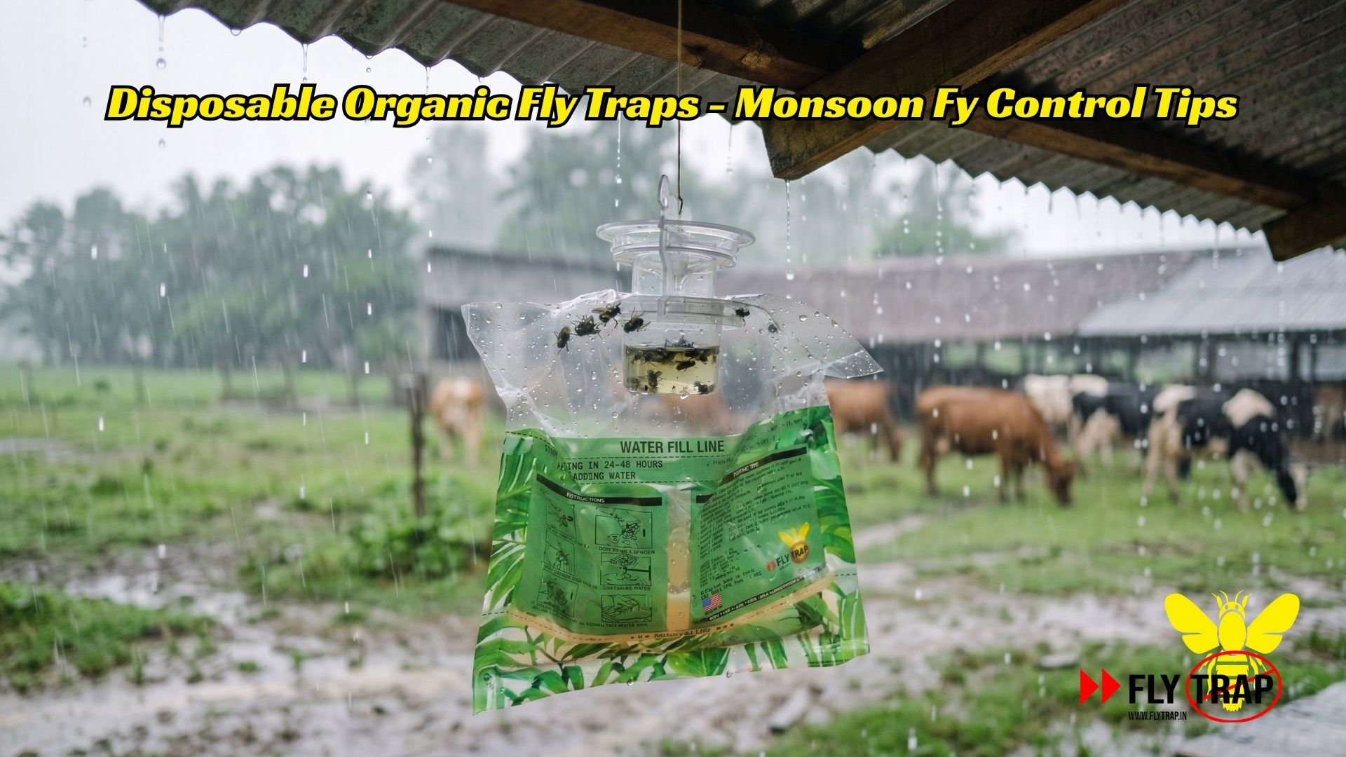 Disposable Organic Fly Traps - Monsoon Fly Control Tips